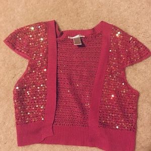 Sequined Cropped vest
